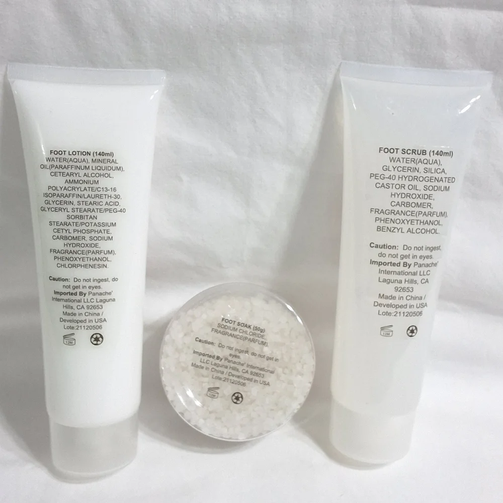 Spa Time Foot Care Bundle, Rose & Jasmine, Foot Lotion, Foot Soak, Foot Scrub